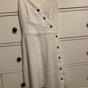 White Dress with Buttons